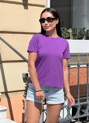 Футболка базовая фиолетовая
