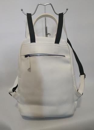 Женский рюкзак белый, молодежный рюкзак6 фото