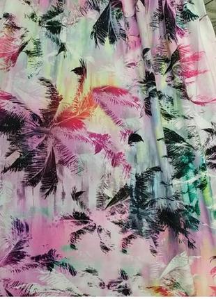Летнее, удобное платье с пальмами,тропический принт4 фото
