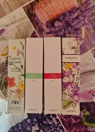 Zara мініатюра gardenia ligtly bloom pink flambe go fruity 10ml