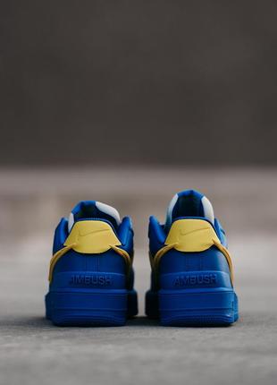 Мужские кроссовки nike air force 1 low x ambush blue yellow 40-41-42-43-442 фото