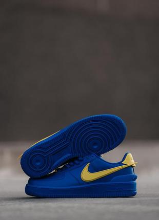 Мужские кроссовки nike air force 1 low x ambush blue yellow 40-41-42-43-446 фото