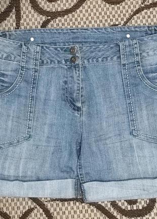Шорты джинс с высокой посадкой, большой размер!6 фото