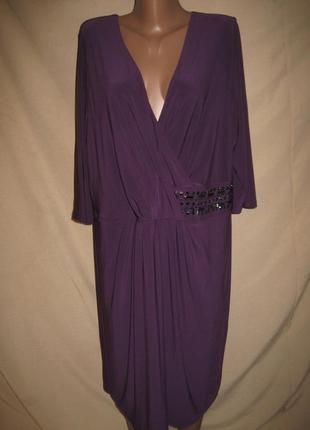 Красивое платье david emanuel р-р24.