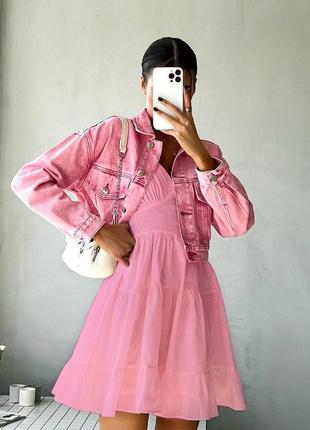 Стильное классическое классное красивое милое удобное модное трендовое простое платье белое розовое жатка льняное короткое мини2 фото