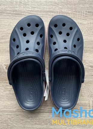 Мужские кроксы баябэнд синие, crocs bayaband navy4 фото