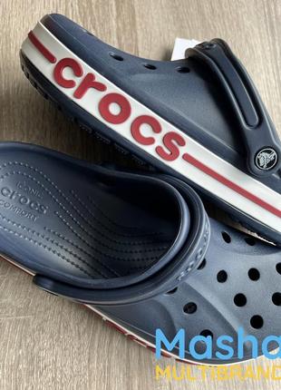 Мужские кроксы баябэнд синие, crocs bayaband navy9 фото