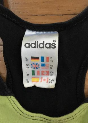 Спортивный топ adidas. топ для фитнеса. топ для спорта. топ салатовый. топ брендовый5 фото