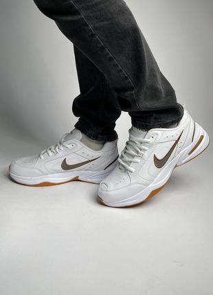 Nike air monarch white/brown.7 фото