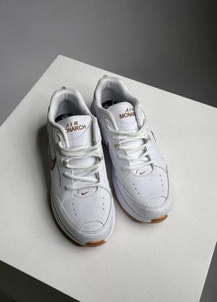 Nike air monarch white/brown.9 фото