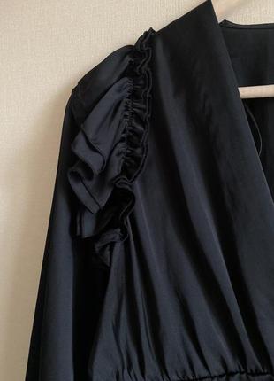 Блуза zara черная6 фото