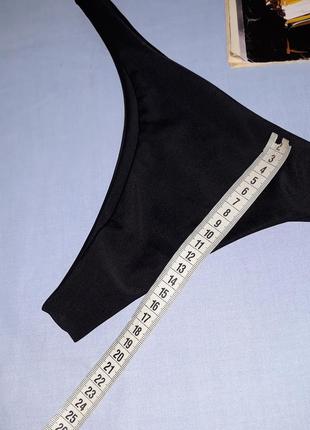 Низ от купальника женские плавки размер 44 / 10 черный бикини бразилианы4 фото