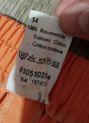 Мужские коттоновые оранжевые шорты / george / бриджи / мужская одежда3 фото
