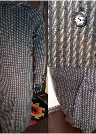 Пальто женское миди твидовое драповое суконное пальто меди р. 50-52 демисезонное4 фото
