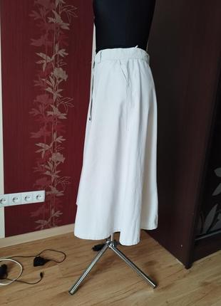 Коттоновая юбка миди3 фото