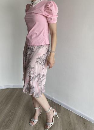 Шелковая юбка люксового бренда luisa cerano7 фото