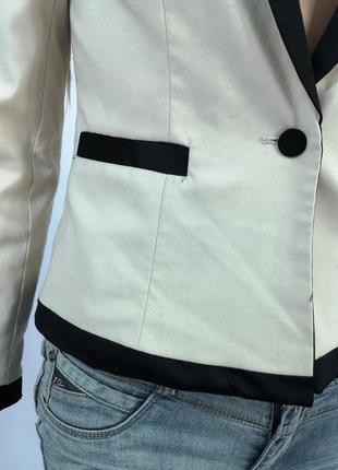 Пиджак стильный, фирменный h&m, светлый8 фото