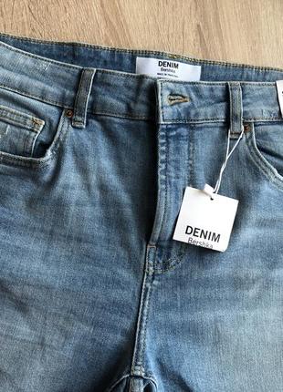 Джинси завужені джинсы скинни bershka denim skinny