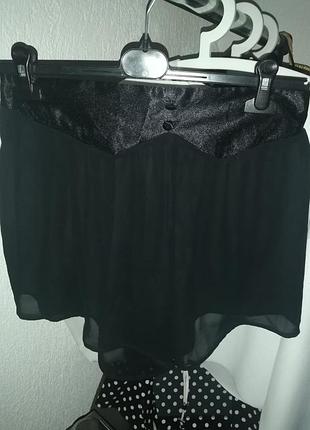 Прозорі піжамні пляжні шорти чорні l/xl р.