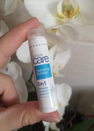 Бальзам для губ avon care 3 в 1 hydrating comforting protecting