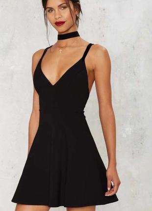 Чёрное платье,сарафан на бретелях ,хлопок,dolce & gabbana