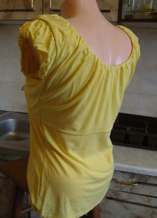 Блузка футболка жовта6 фото