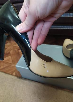 Супер лаковані туфлі-човники із натуральної шкіри7 фото