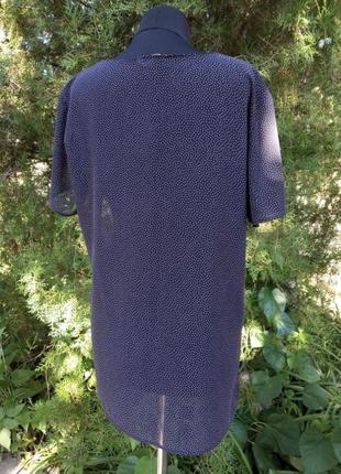 Прозрачная блуза marks &amp; spencer в горох черно белая4 фото