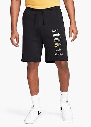 Шорты мужские nike m nk club+ ft short mlogo (арт. fb8830-010)