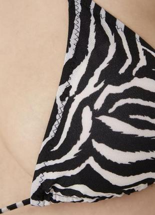 Раздельный купальник / купальники с принтом зебры, черно белый купальник5 фото