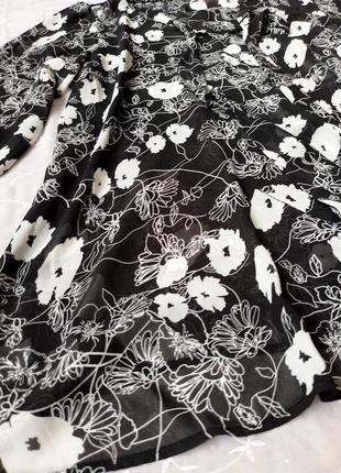 Блузка туніка  квітковий принт xl6 фото