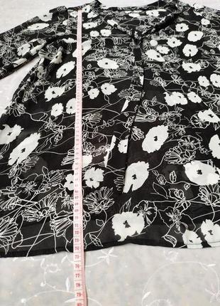 Блузка туніка  квітковий принт xl8 фото