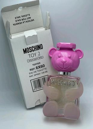 Туалетная вода тестер объем 100 мл  moschino toy 2 bubble gum