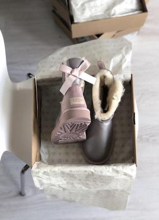 Шикарные женские ugg mini bailey bow с мягким и теплым мехом (осень-зима-весна)😍3 фото