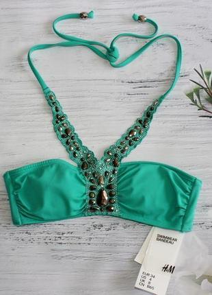 Топ с чашками, верх купальника h&amp;m eur 34 xs