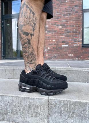 Мужские кроссовки nike air max 95 ‘black’ #найк1 фото