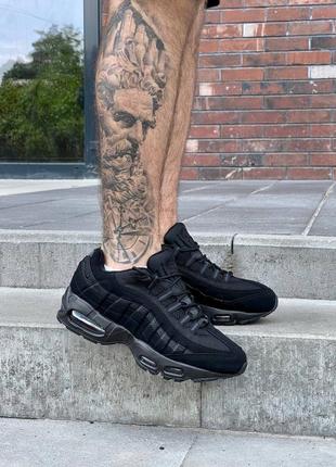 Мужские кроссовки nike air max 95 ‘black’ #найк3 фото