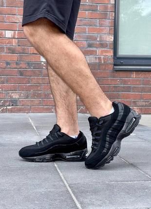 Мужские кроссовки nike air max 95 ‘black’ #найк5 фото