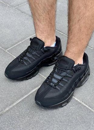 Мужские кроссовки nike air max 95 ‘black’ #найк8 фото