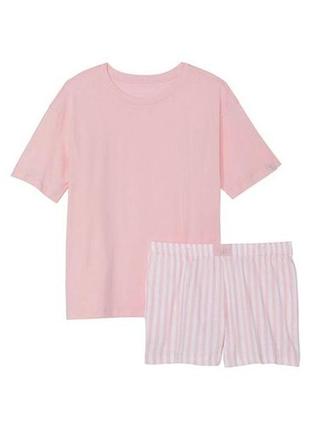 Victoria´s victorias secret виктория сикрет пижама костюм для сна cotton short tee-jama set3 фото