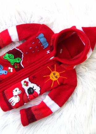 Стильна світшот кофта реглан бомбер з капюшоном худі новорічний светр