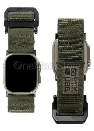 Ремінець uag active strap для apple watch 45mm (foliage green/зелений)