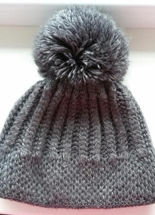 Зимние шапка +шарф хомут4 фото