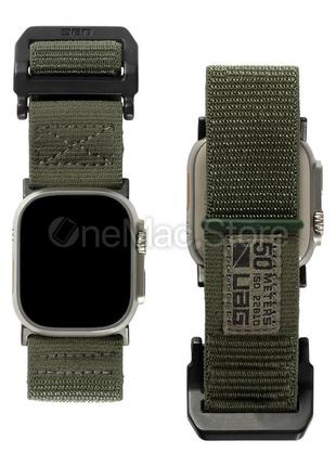 Ремінець uag active watch strap для apple watch 44mm (foliage green/зелений)1 фото