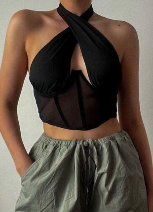 Кроп-топ/топ-корсет/корсетний топ/корсет🤍