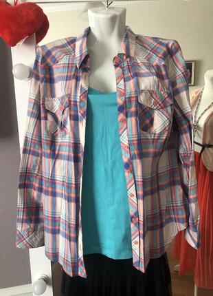 🌟розпродаж брендових речей/ сорочка в клітинку f&f