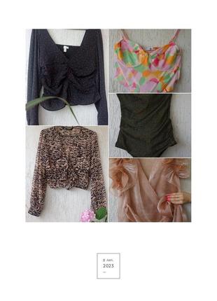 Блузи і топи zara, h&m, stradivarius