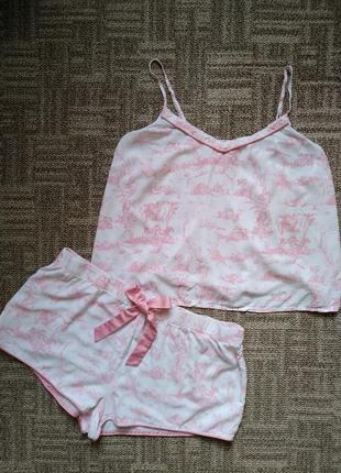 Біло - рожева піжама