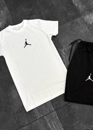 Спортивный летний костюм jordan мужской,спортивный костюм на лето,комплект двойка футболка шорты