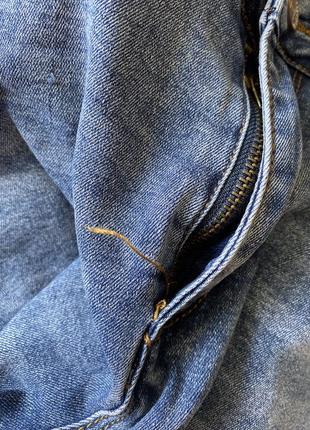 Женские стрейчевые джинсы джинсовые брюки синие с высокой посадкой зауженные4 фото